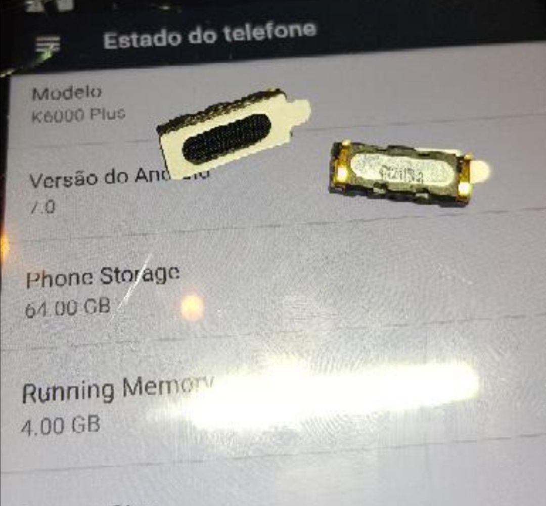 2 peças Fone/speaker para Oukitel K6000Plus para substituição