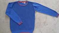 Niebieski sweterek LUPILU rozm 110-116. STAN IDEALNY!