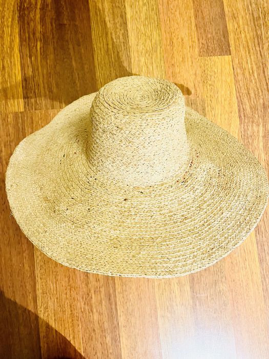 Kapelusz słomiany kwiaty Zara