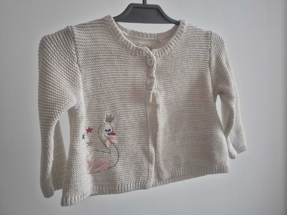 Ciepłe ubranka na zimę dla dziewczynki 74 zestaw