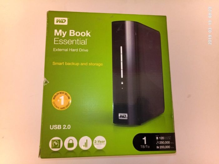 Продам внешний жесткий диск Western Digital My Book Essential 1TB