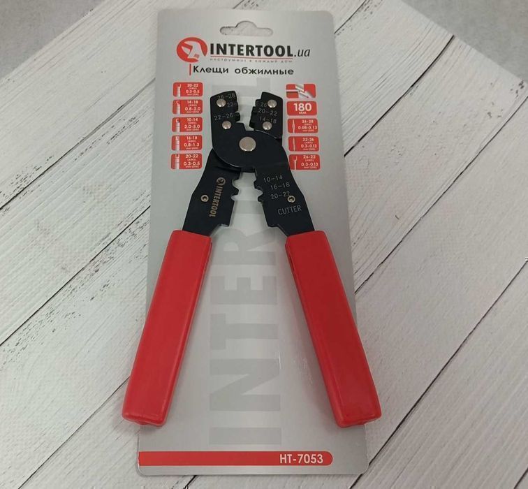 Клещи обжимные (0,08 – 5,0 мм) INTERTOOL HT-7053