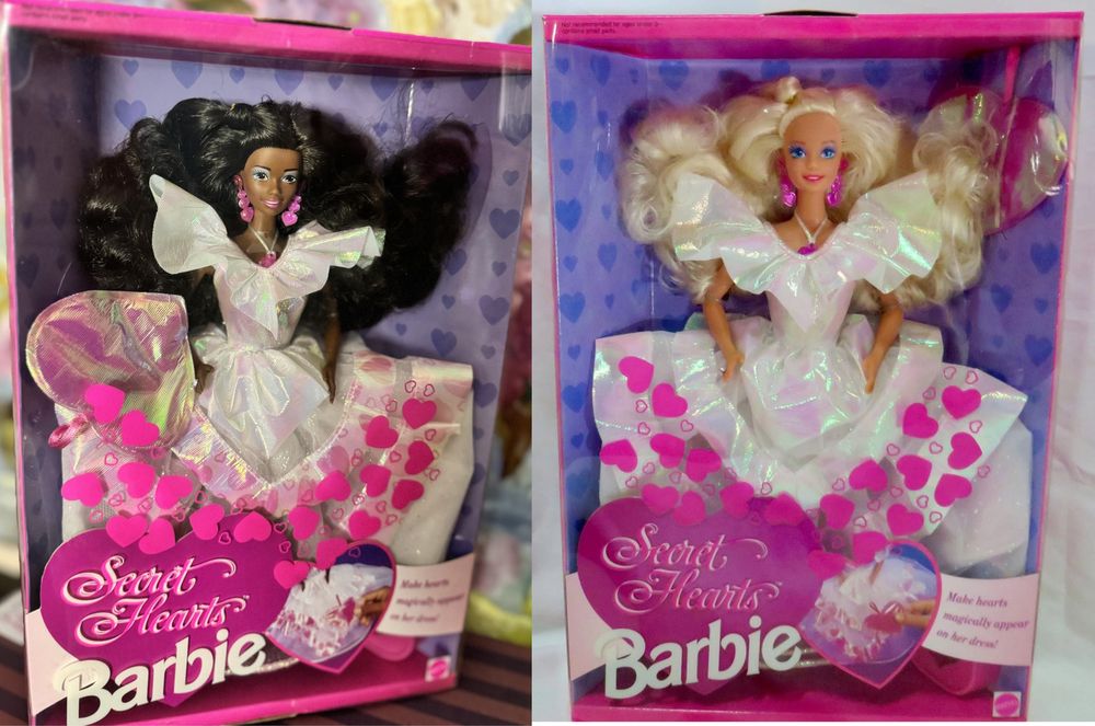 Колекційна Barbie Secret Hearts 90х Барбі афро лялька