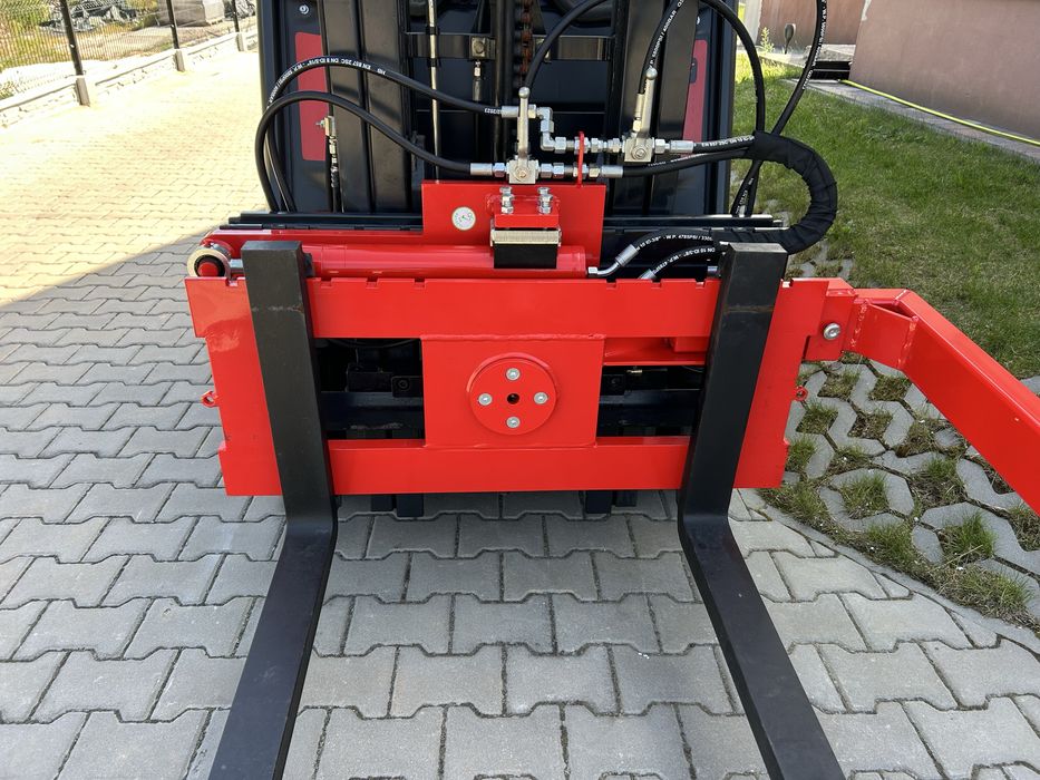 Obrotnica do wózka widłowego ciągnika wywrotnica skrzyniopalet koszy