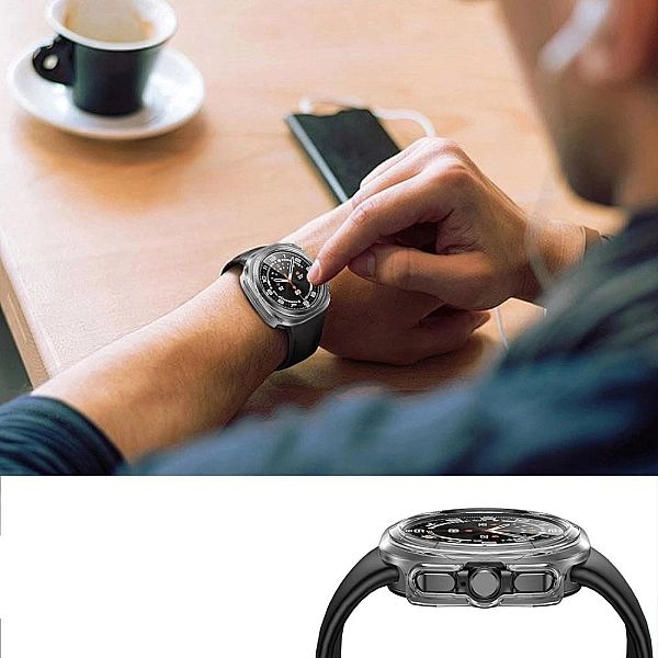 Etui Tech-Protect Defense na Samsung Galaxy Watch 8/46 mm - przezroczy