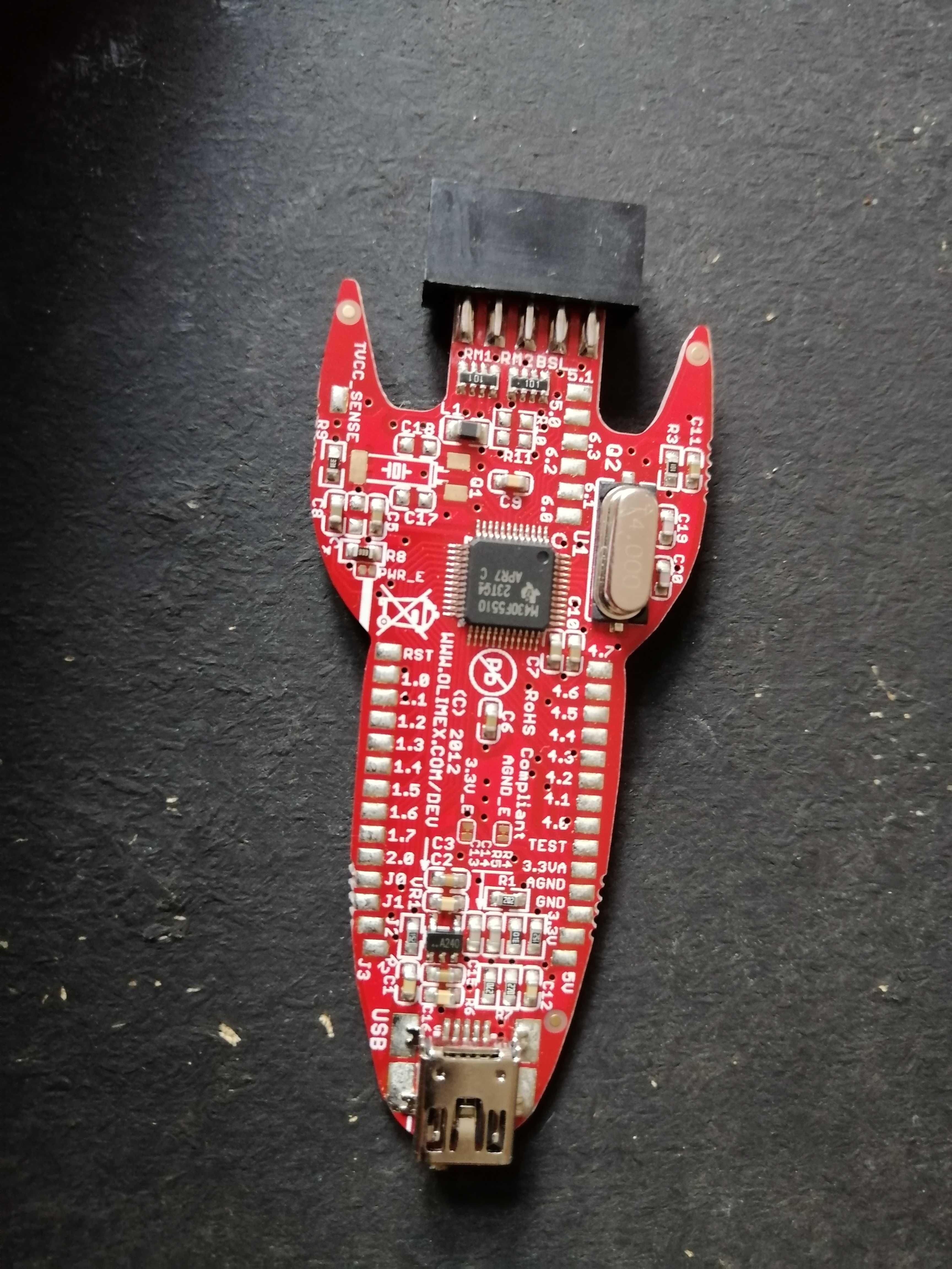 płyka komputerowa olimex msp430-bsl