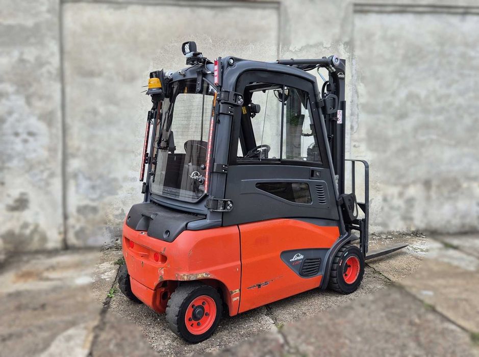 Linde E20 • 5000mtg •  wolny skok • KABINA • wózek widłowy elektryczny