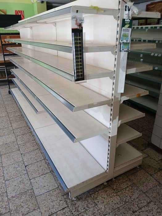 Regały metalowe gondole i przyścienne. Okazja.
