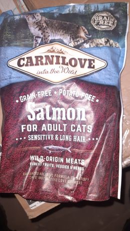 Корм для котов Carnilove salmon по 400грам с лососем