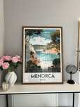 Plakat A1 widok Minorka Baleary Hiszpania