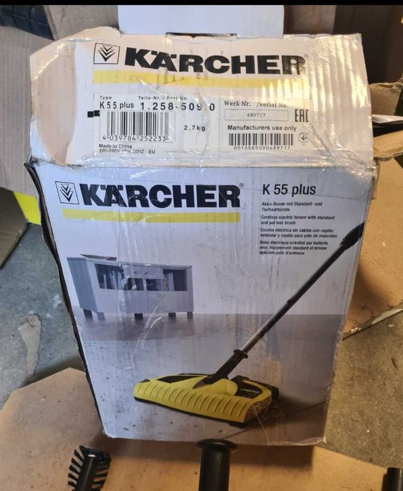 vassoura elétrica karcher K55 Plus sem bateria