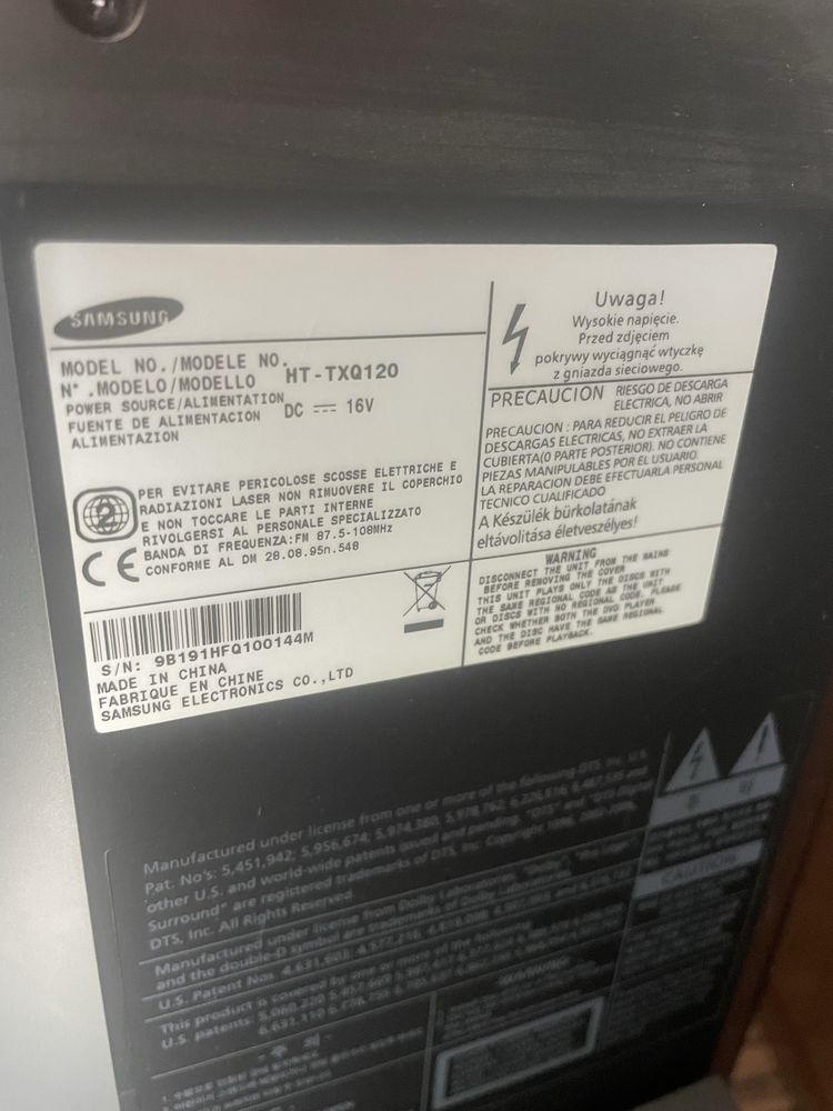 Samsung HT-TXQ 120 5.1 kino domowe
