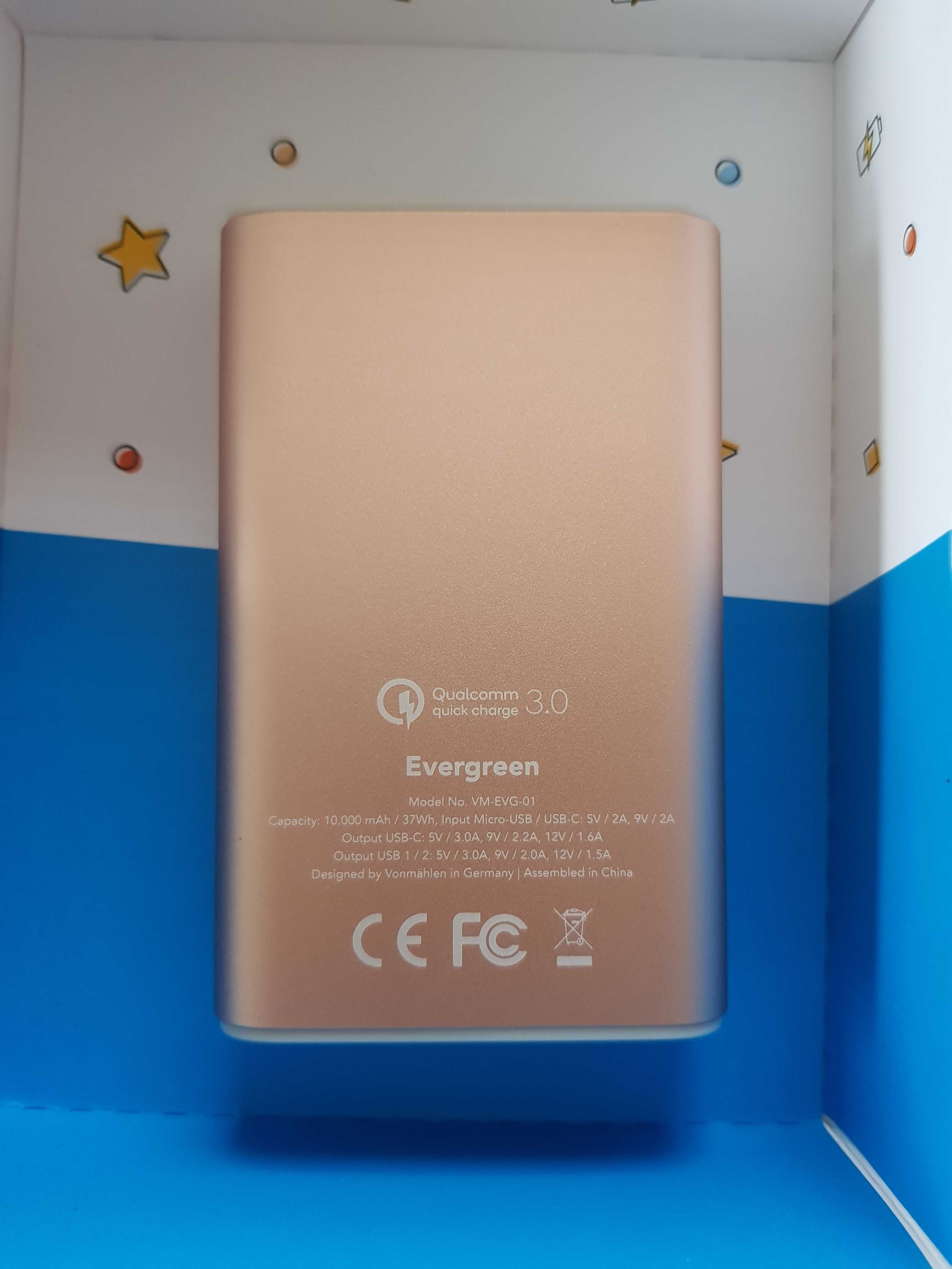 Powerbank Vonmählen 10000 mAh róż - nowy