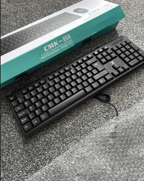 Комплект клавіатура + мишка чутлива і надійна USB букви ENG+РУС