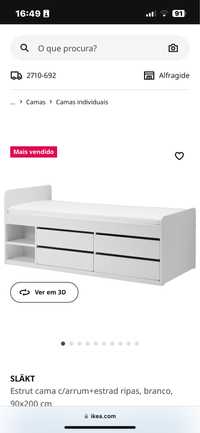 Cama Skalt - IKEA solteiro