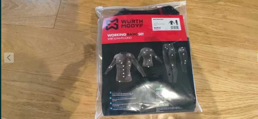 Nowa Bielizna termiczna Wurth Modyf BASIC ZESTAW S/M