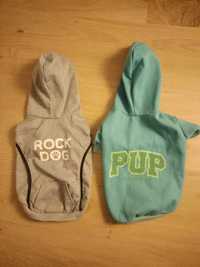 Ubranko bluza dla psa z kapturem mały pies 2 sztuki hoodie dla pieska