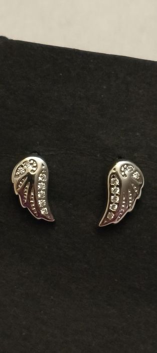 Brincos em prata asa de anjo