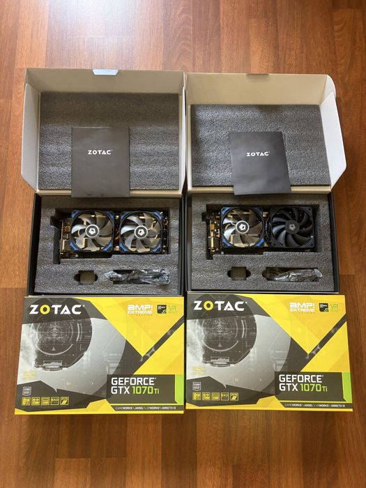 Продам Видеокарты Zotak 1070ti 8gb