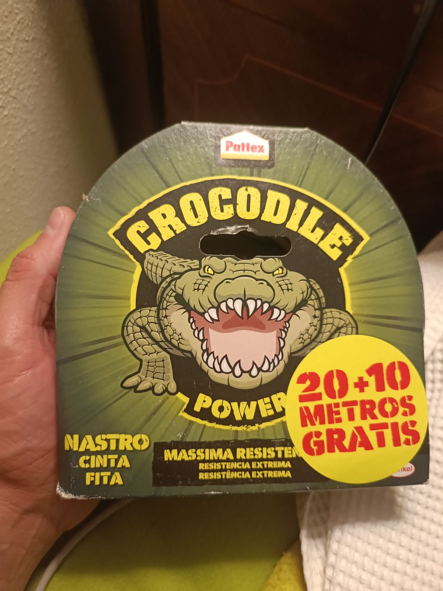 Fita pattex crocodile preta