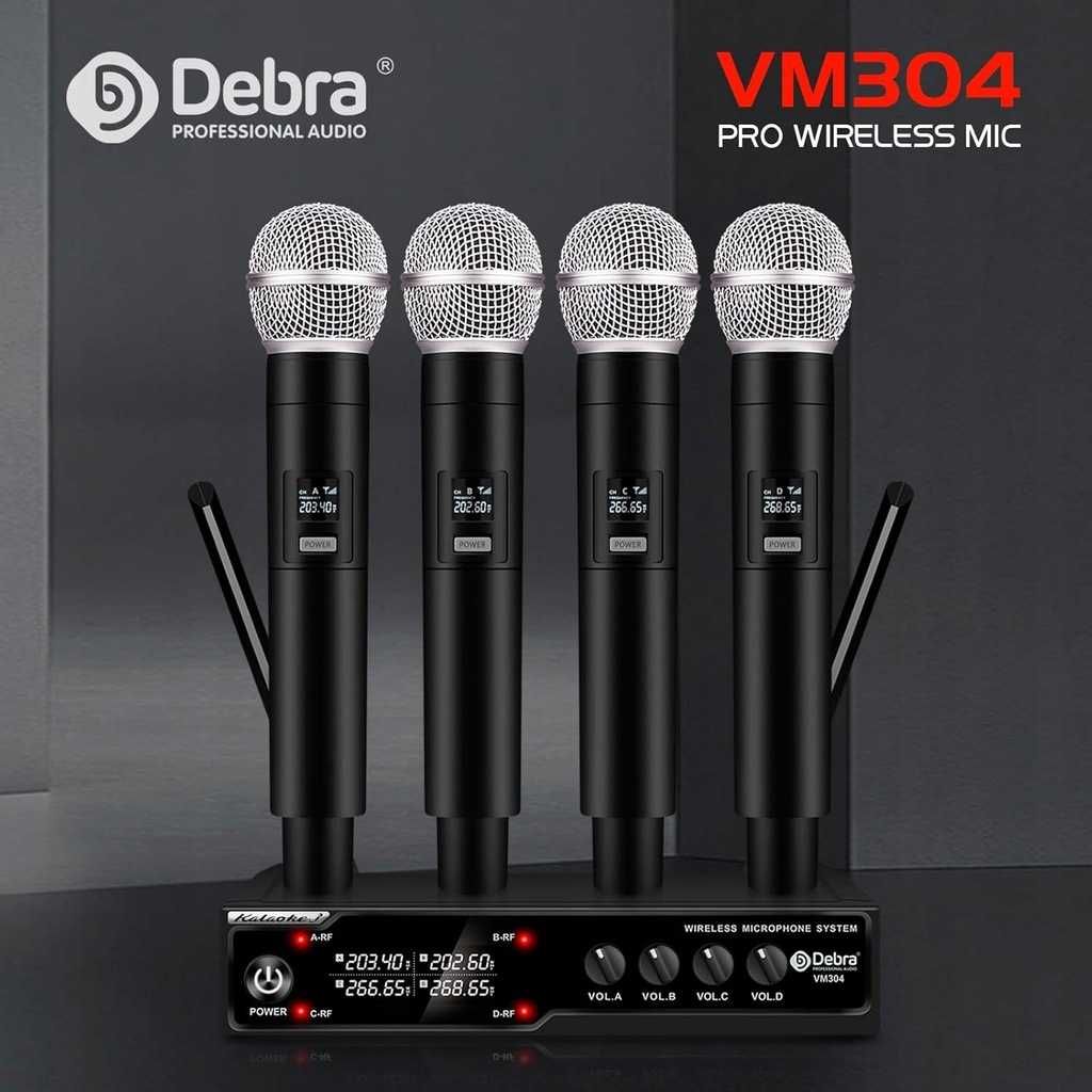 Debra Audio VM304 VHF 4-kanałowy bezprzewodowy system mikrofonowy