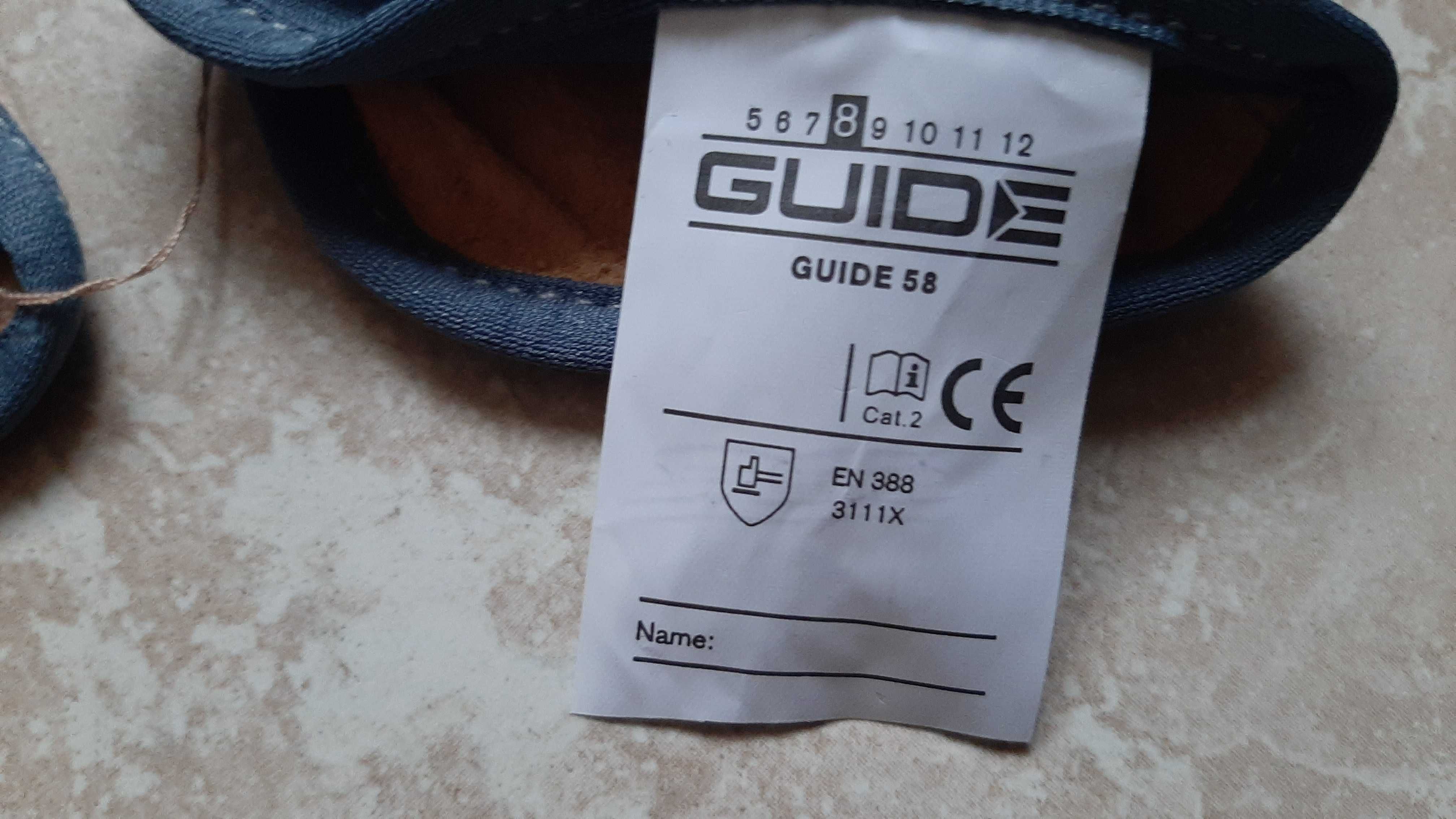 Перчатки рабочие (защитные) кожаные (наппа) Guide 58 ESD 8