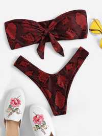 strój kąpielowy animal w wężowy print s-m bikini