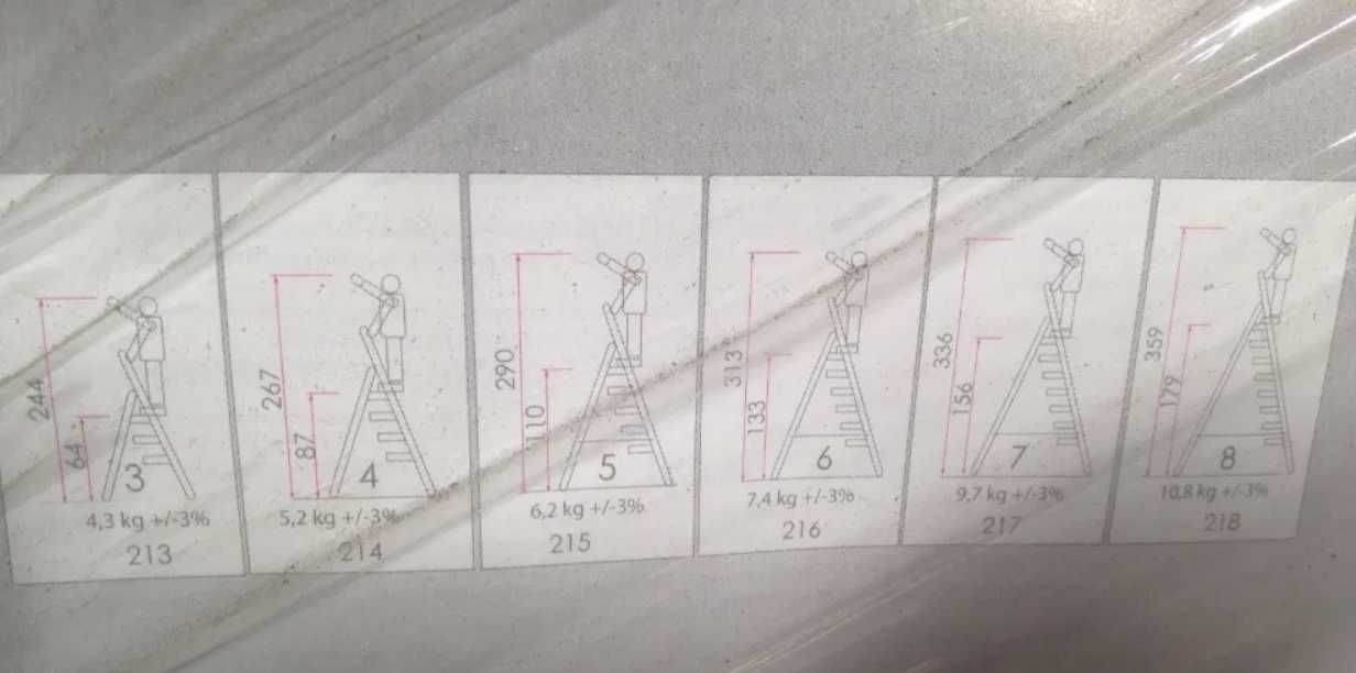 Лестница, драбина, лестница 5 ярусов, 5 ступеней