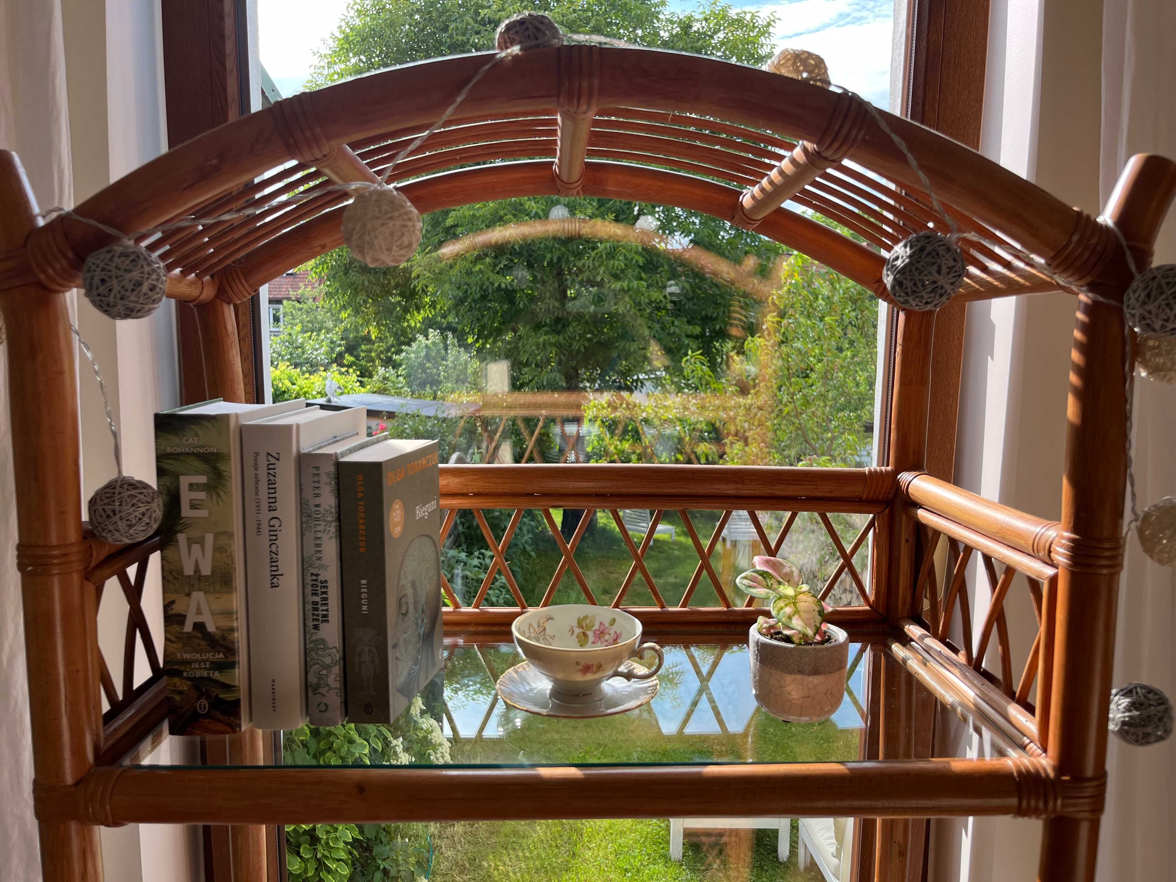 Etażerka, szafka, biblioteczka rattanowa , bambus, 160 cm
