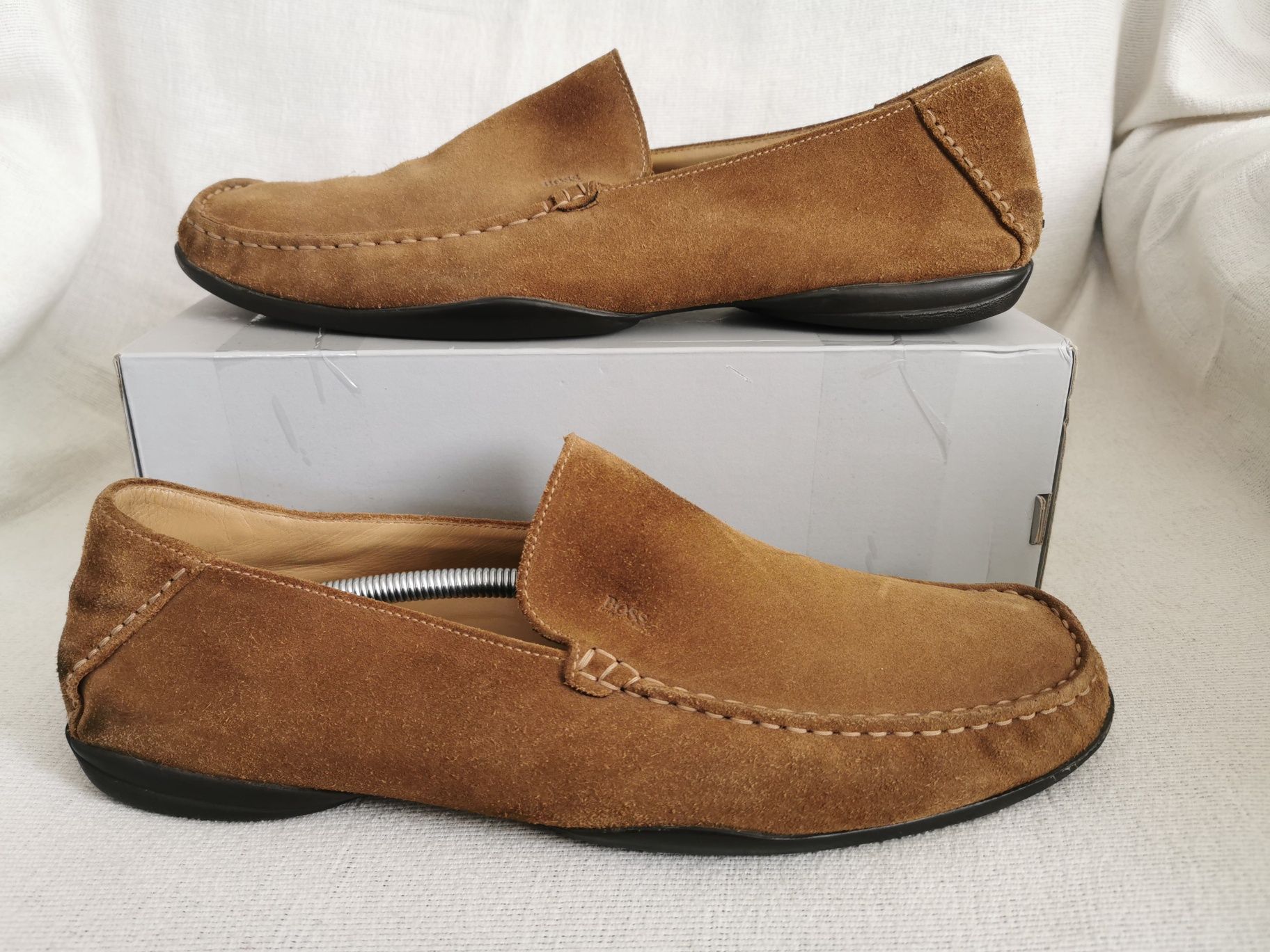 Hugo Boss Driver Moccasin mokasyny skórzane 43,5