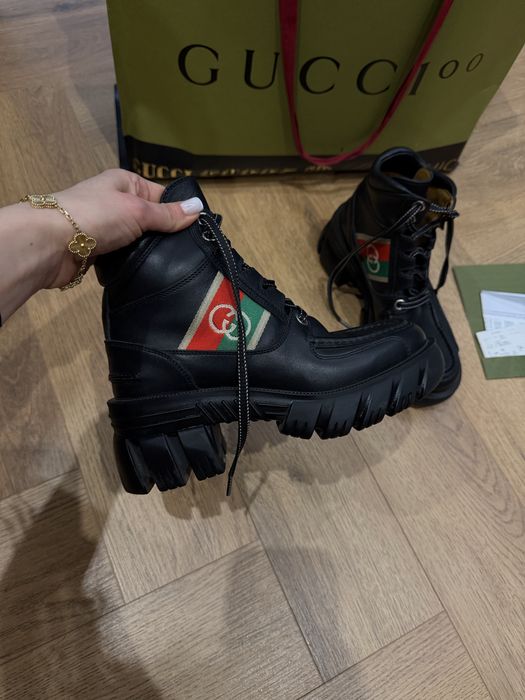 Продам ботинки, Gucci, 35,5 р, оригинал, кожа!
