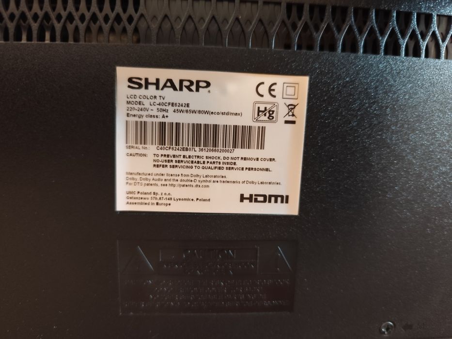 Telewizor Sharp sprawny