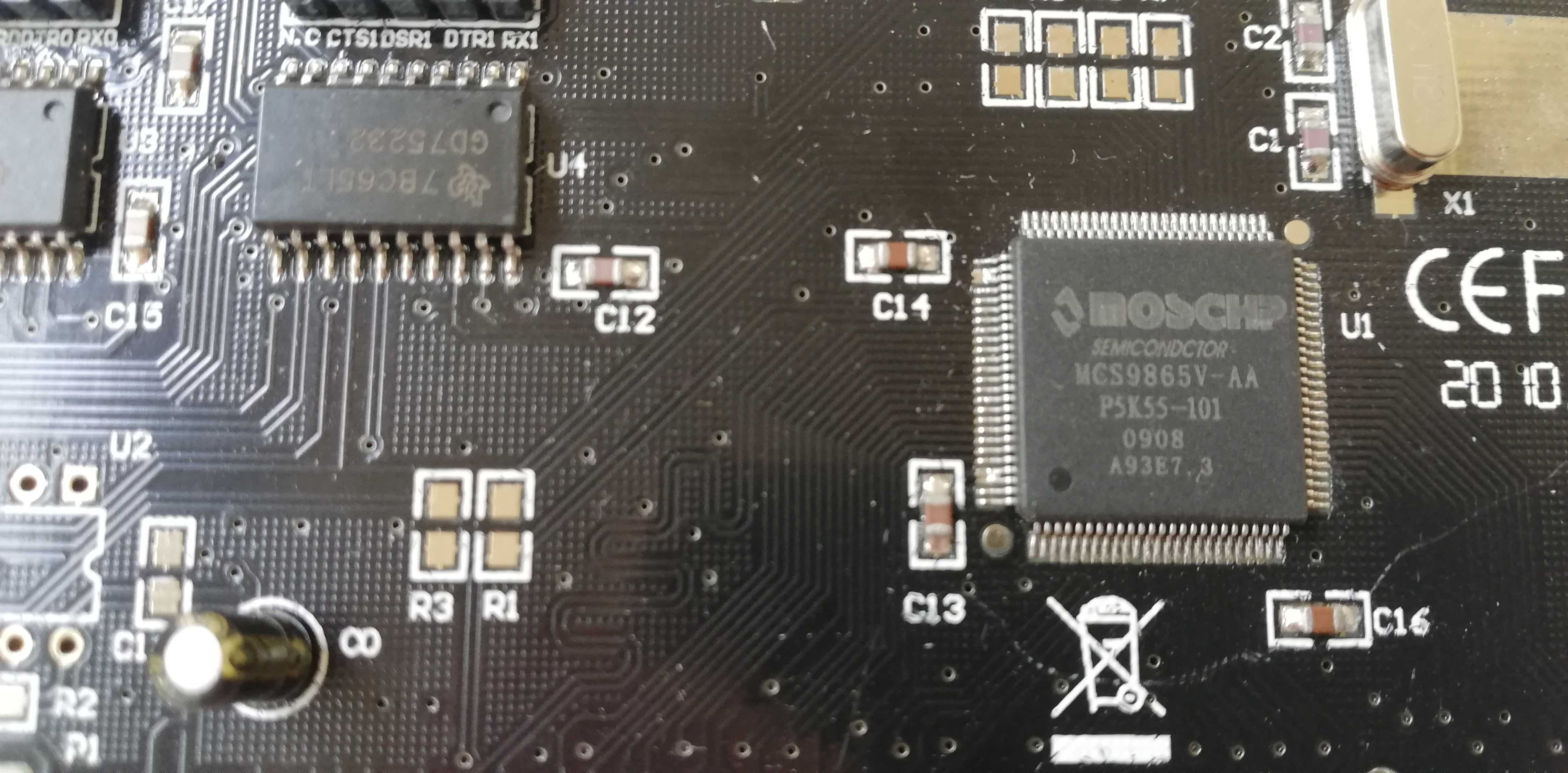 Контроллер COM LPT St-Lab PCI-2 чип MOSCHIP MCS9865V-AA новый