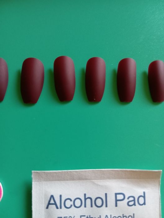 Zestaw 12 szt czekoladowych paznokci matowych + gratisy