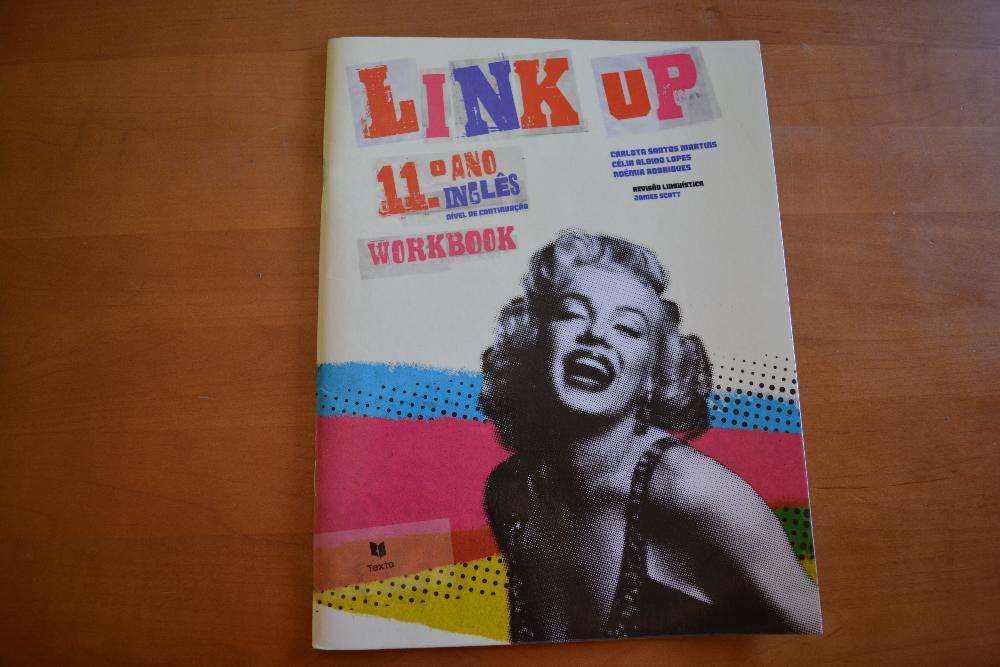 Venda de manual de Inglês de 11º Ano "Link Up"