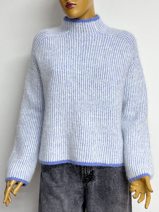 Someday вовна альпака теплий в’язаний оверсайз светр блакитний s m l