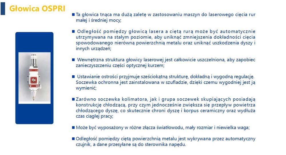 Laser do rur i profili  LPC 110-A4
