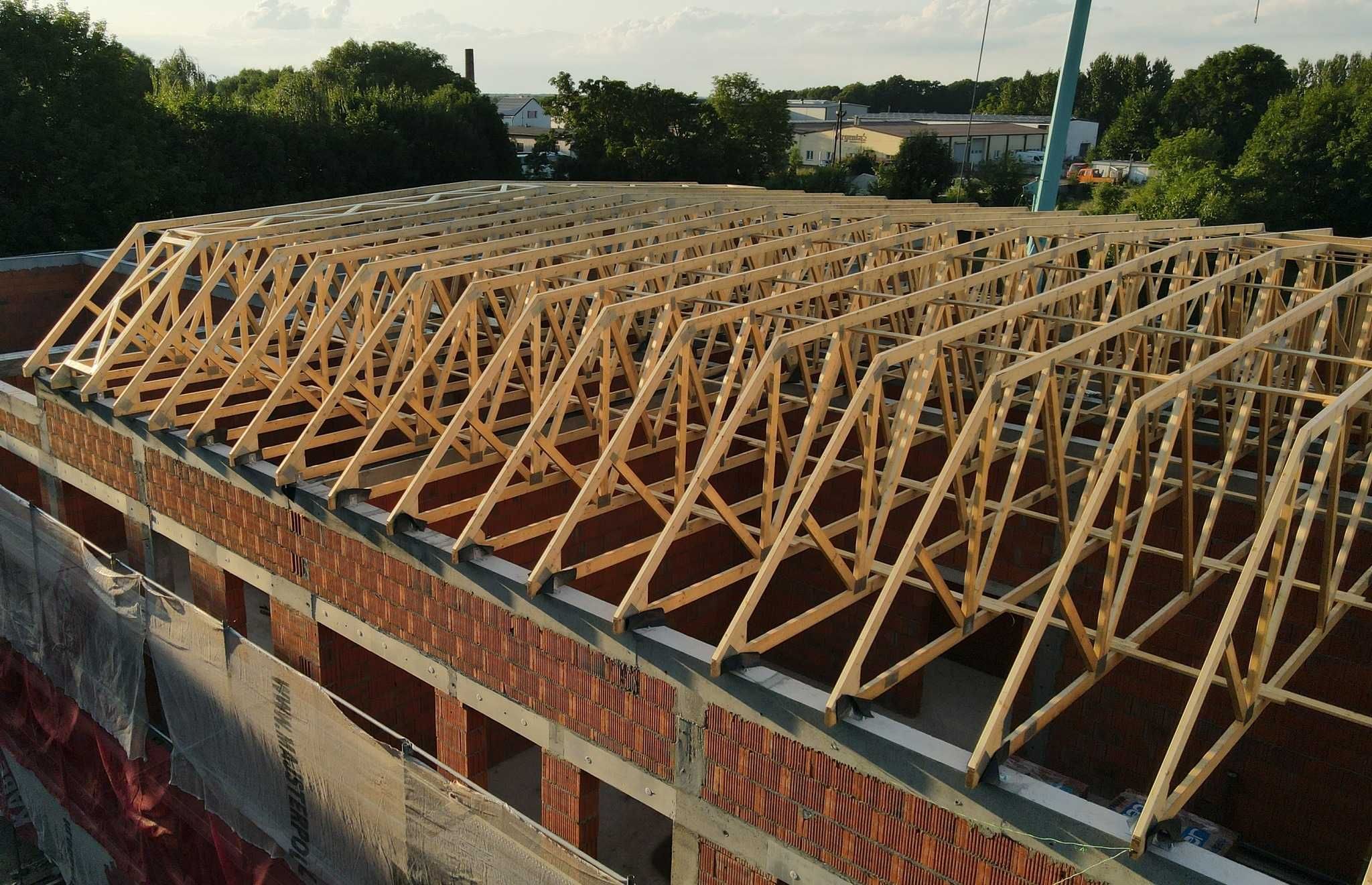Dachy - Więźba dachowa CNC - Wiązary dachowe