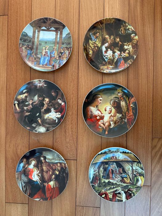 Coleção de Pratos Vista Alegre "Festa de Natal" de 1983 a 2006