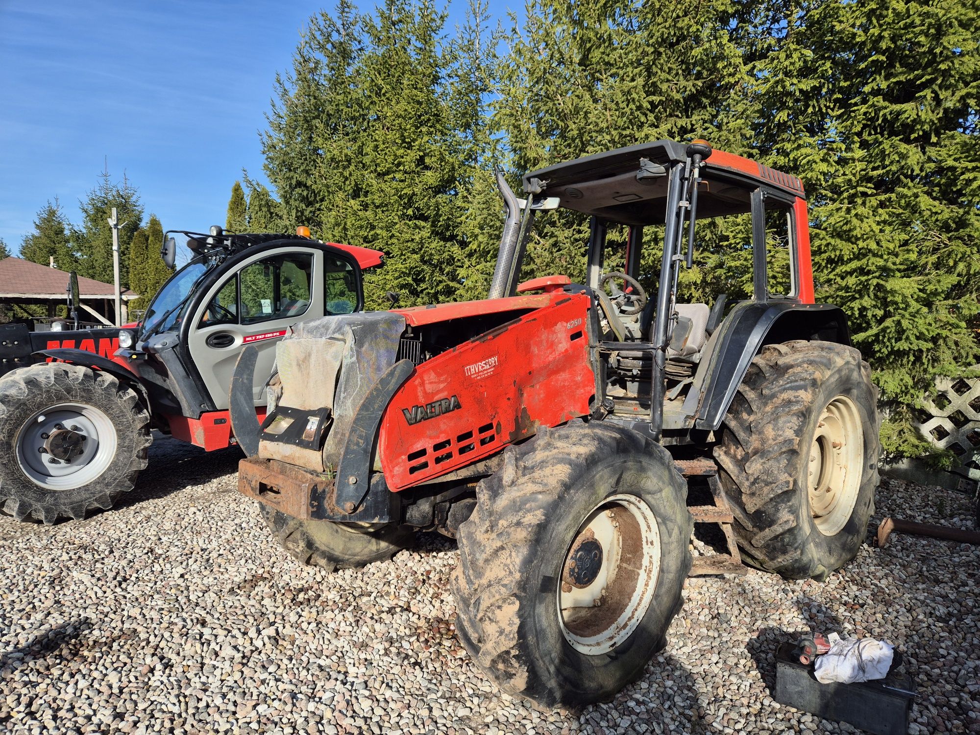 Valtra Valmet 6250.  Okazja.  Uszkodzona pali.