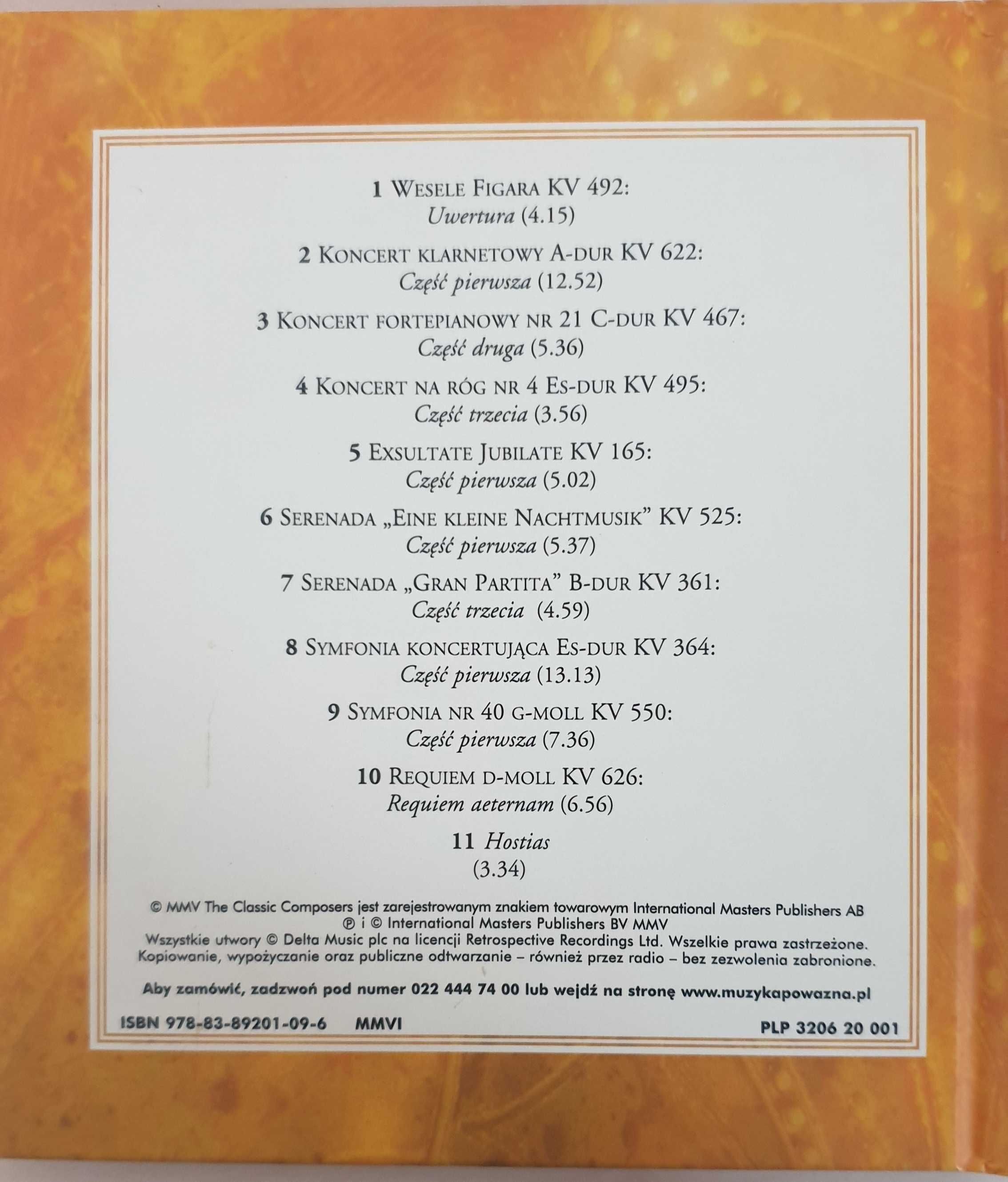 Mozart. Mistrzowskie dzieła. CD