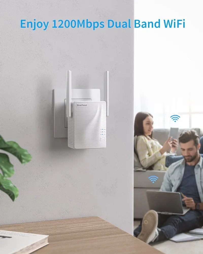 Wzmacniacz sygnału wifi adapter brostrend ac1200