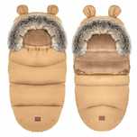 ŚPIWOREK DO WÓZKA sanek gondoli kolor beige futerko TEDDY 4W1