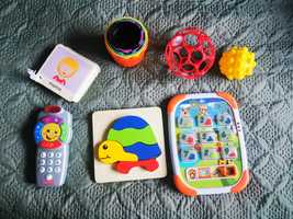 Zestaw zabawek dla niemowlaka tablet telefon Fisher Price wieża