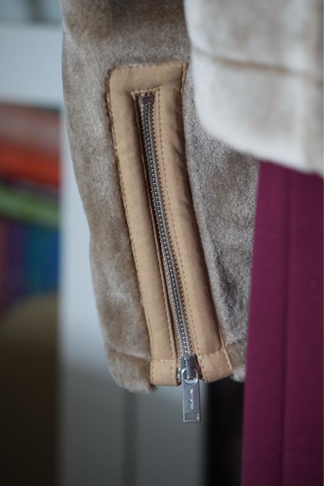 Nanushka oryginalne sztuczne futro damskie nowe z metką rozmiar M