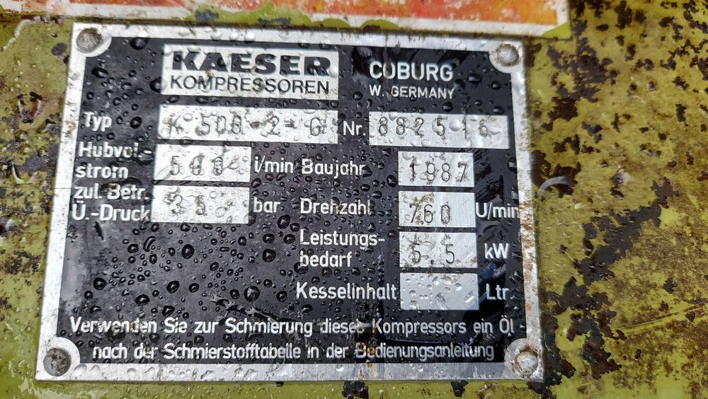 Kompresor tłokowy KAESER K500-2-G