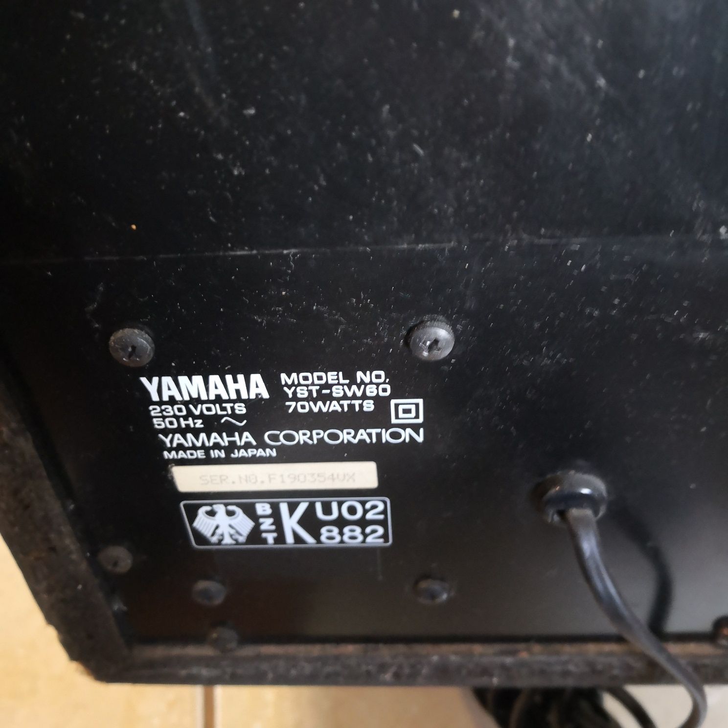 Subwoofer Yamaha YST-SW60