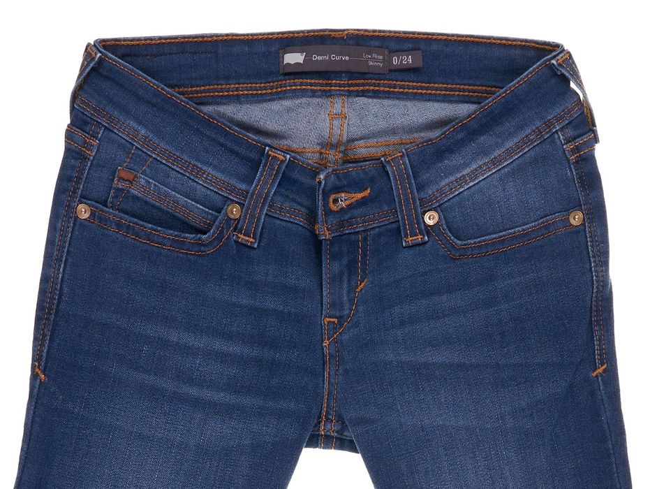Spodnie Levis Revel Low Rise Skinny W24 L30 Damskie Jeansy Stretch 24