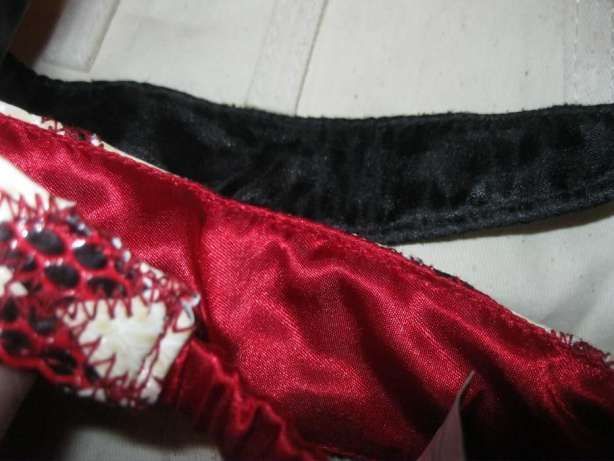 Повязка на волосы заколка под кожу черная и бордо франция стеганная