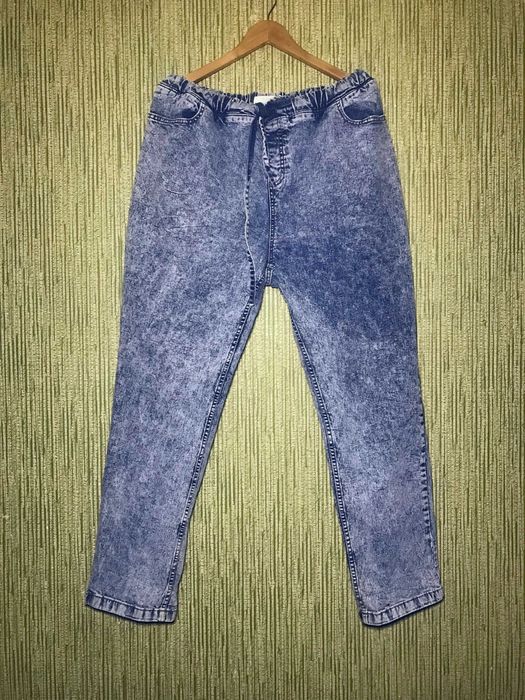 Джинси стрейч на гумці 56/58 розмір джинси-варенки